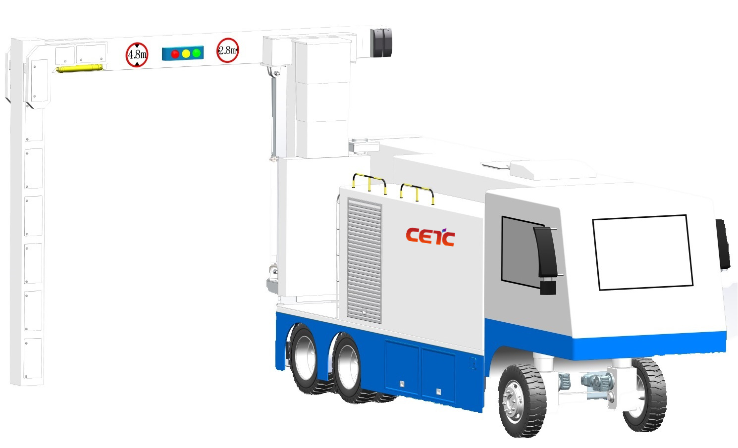  Trailer type vehicle security inspection system